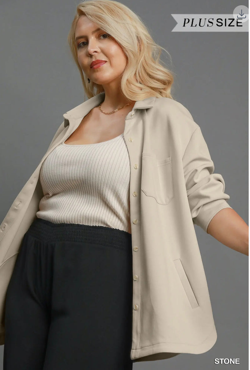 oversize stone jacket