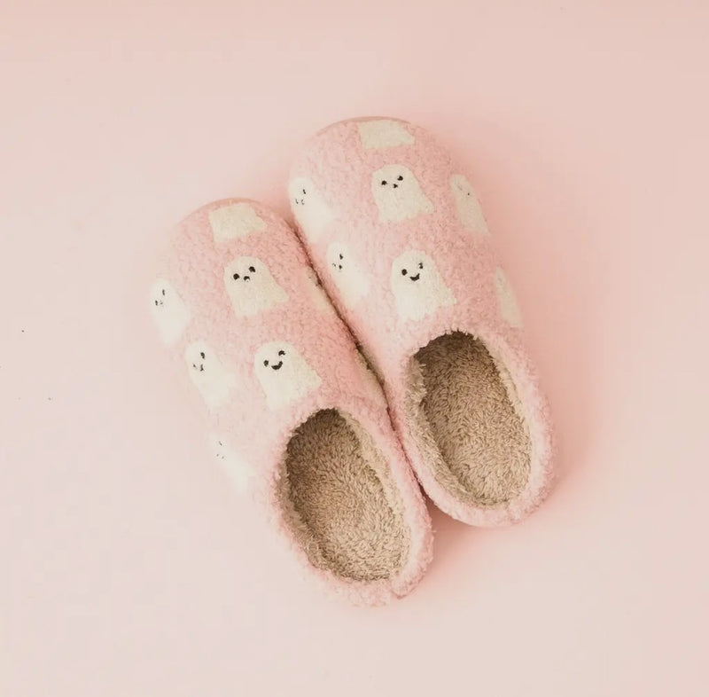 girly ghost slippers