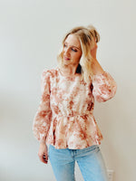 blush peplum top {missy + curvy}