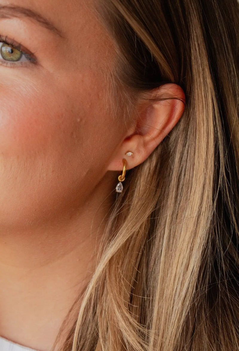 tear drop hoops