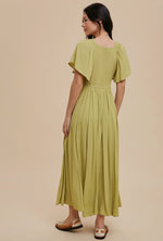 pistachio maxi dress