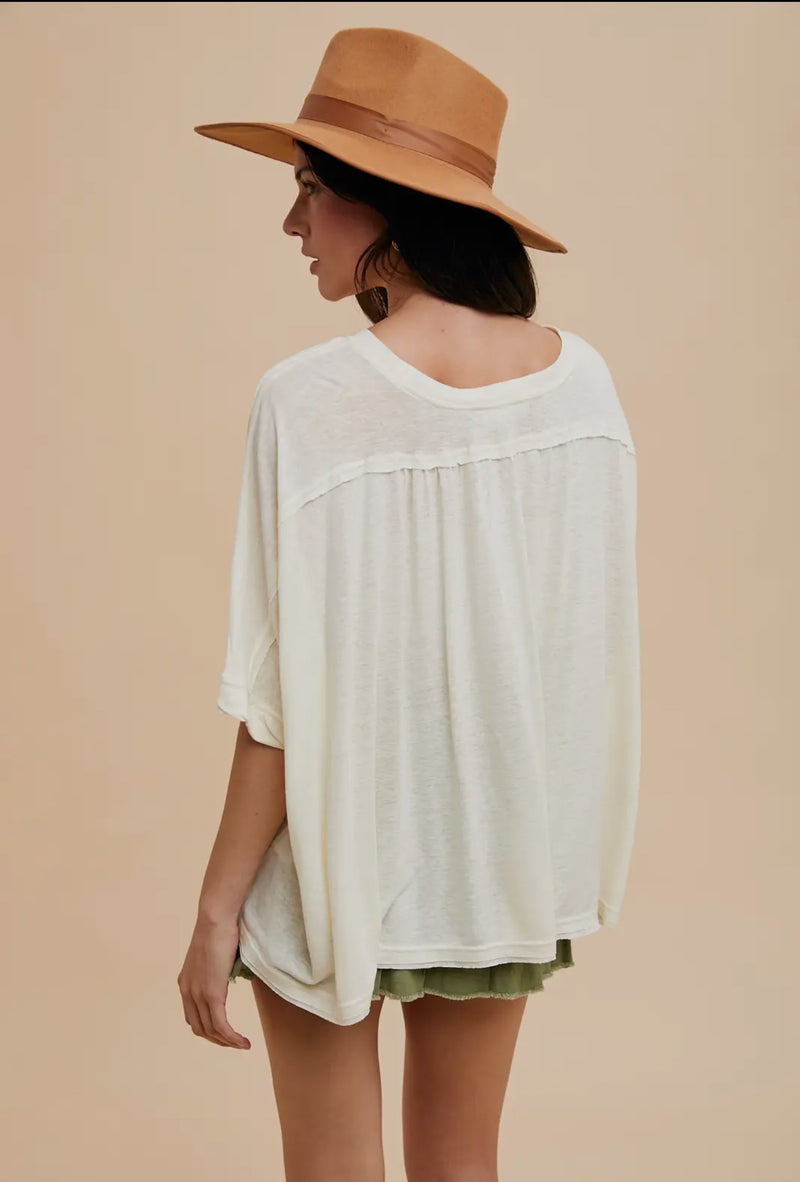 oversized dolman top